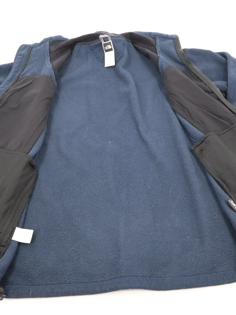 The North Face Fleece Jacket Mens M Navy Blue Polartec Full Zip Denali Style‎